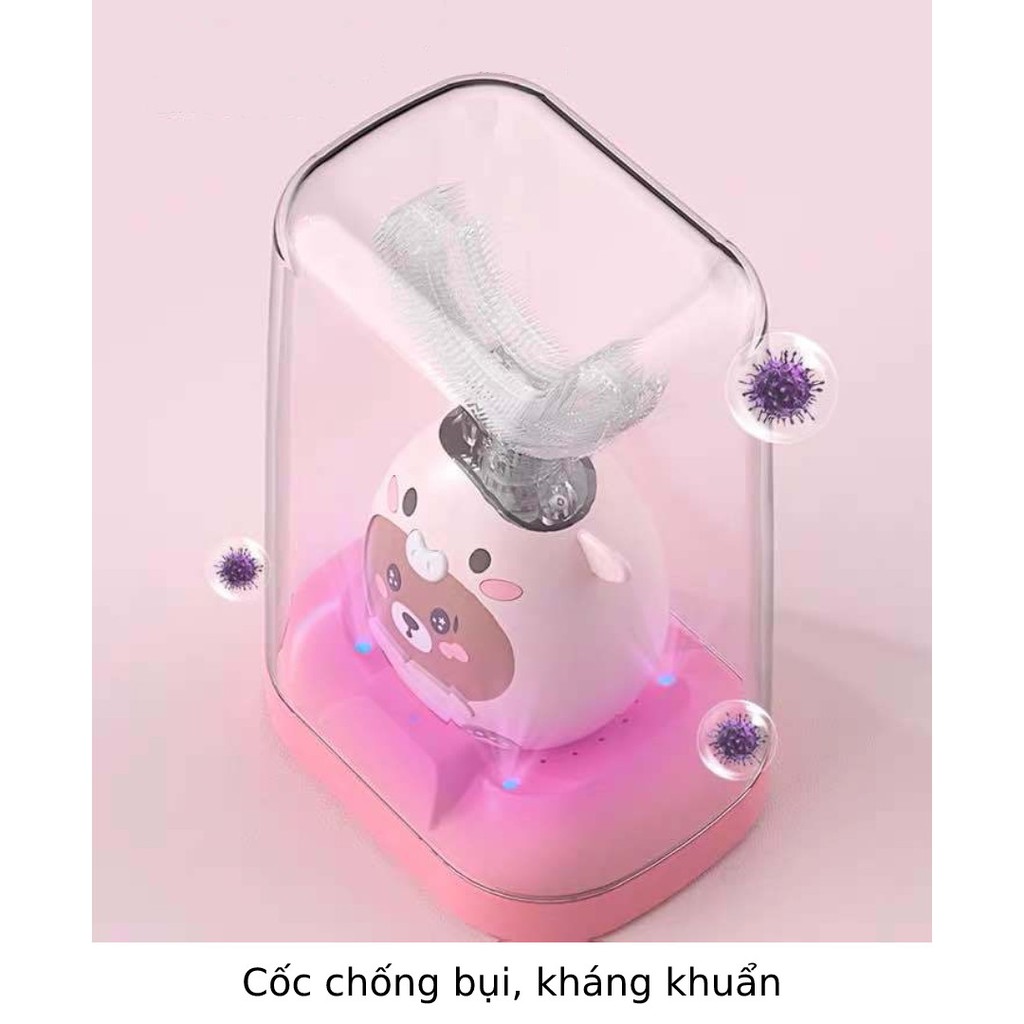 [MẪU MỚI] Bàn chải đánh răng điện cho bé Maser V9, bàn chải điện cao cấp cho bé từ 2 - 9 tuổi - Bảo hành 6 tháng