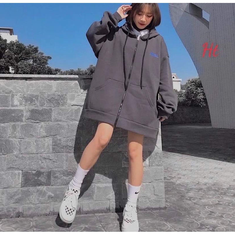 Áo khoác nỉ cotton Thoxi mặt cười H2A