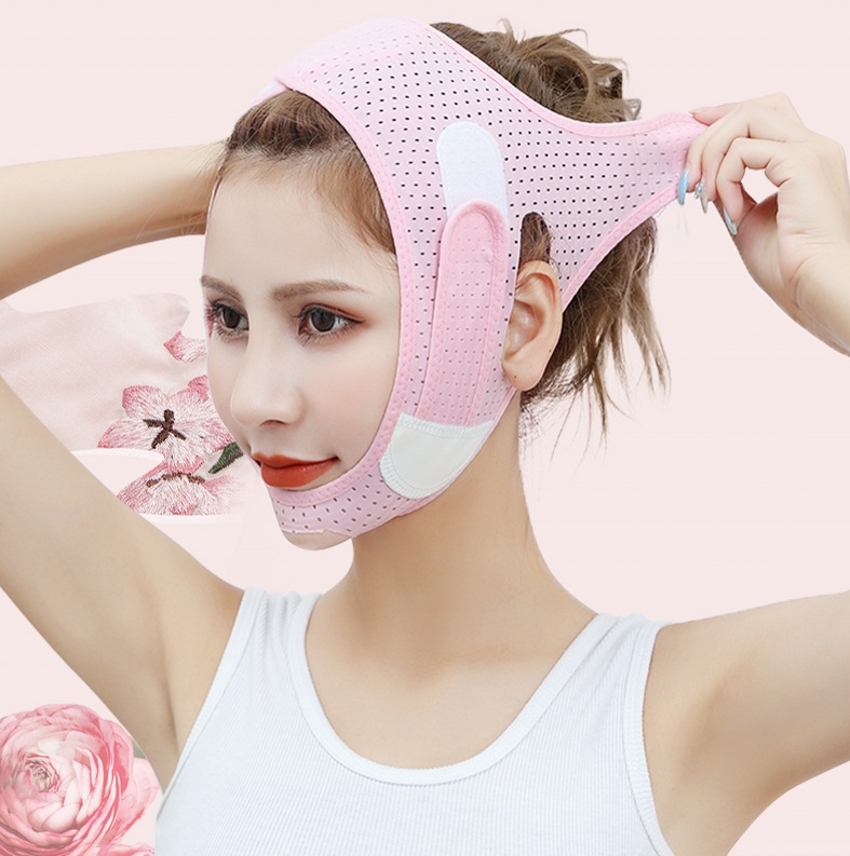 Đai đeo thon gọn khuôn mặt tạo cằm chữ v đàn hồi thoáng khí tiện lợi