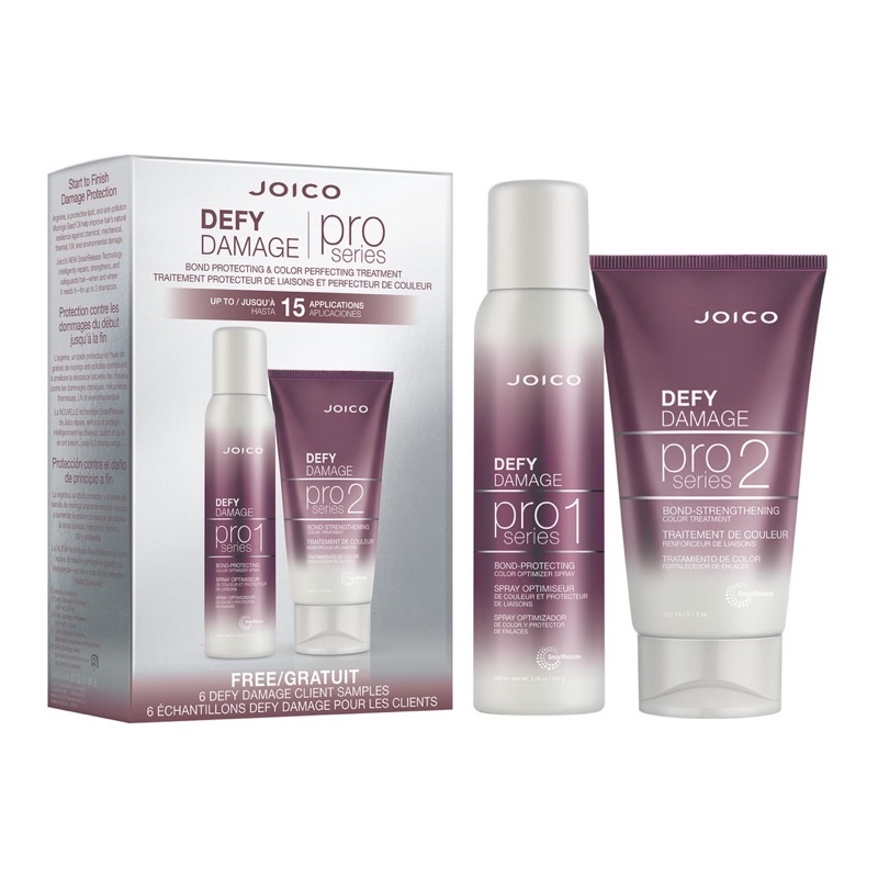 Bộ Sản Phẩm Bảo Vệ &amp; Tăng Cường Liên Kết Tóc Defy DamagePro Stylist Trial Kit (1 Bộ 2 Chai)