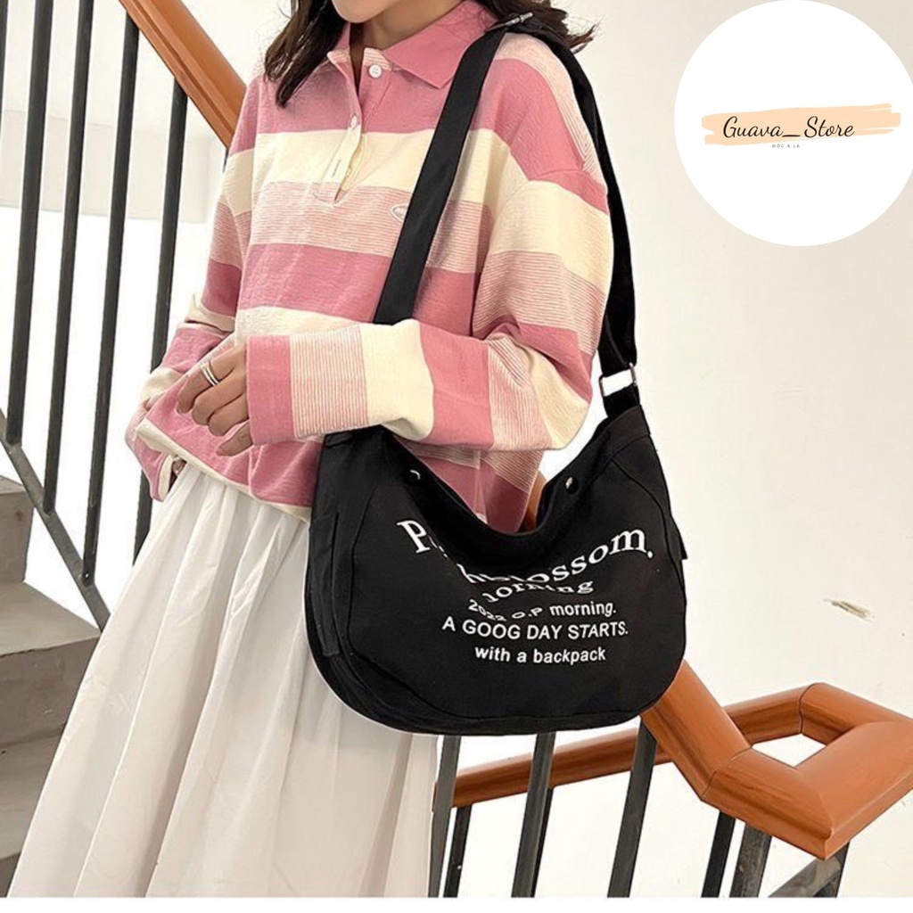 Túi Xách Nữ Vải Đeo Chéo Dáng Thể Thao Rộng Rãi Phong Cách Cá Tính Tx9146
