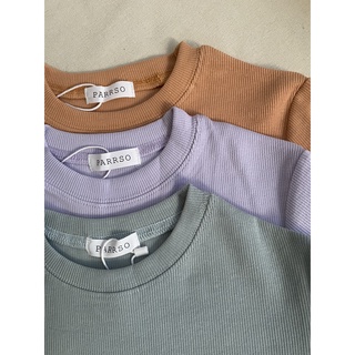 Áo basic croptop thun tăm dáng ôm loại dày (Ảnh thật)