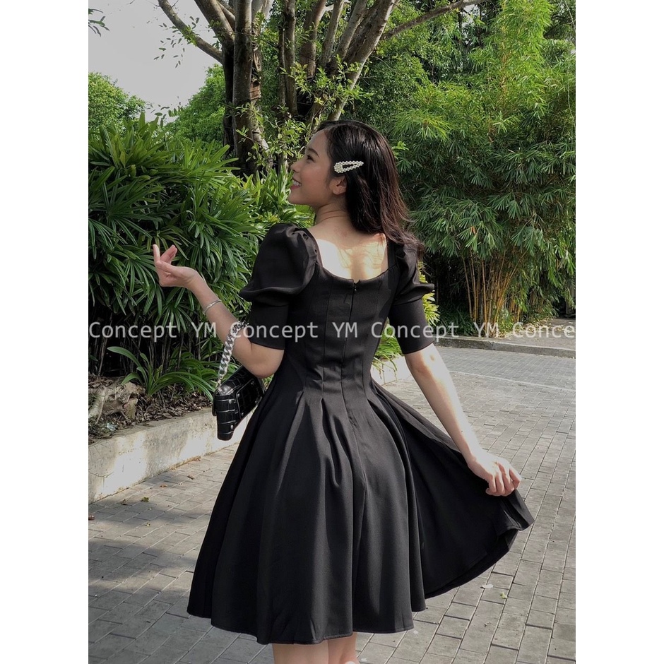 Đầm Tùng Xòe Chíp Ngực - D0530