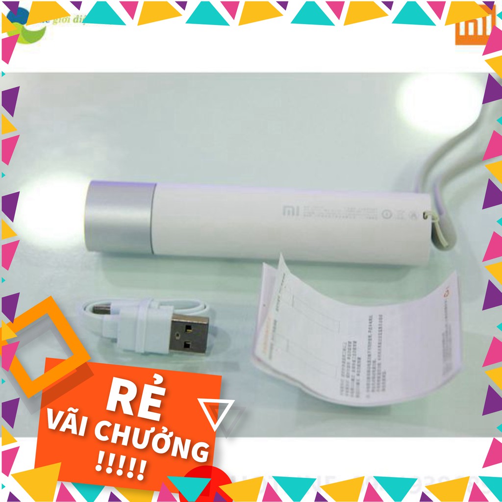 [SALE] Đèn Pin Siêu Sáng Xiaomi flashlight Tích Hợp Sạc Dự Phòng - Bảo Hành 6 Tháng- Shop Thế Giới Điện Máy .