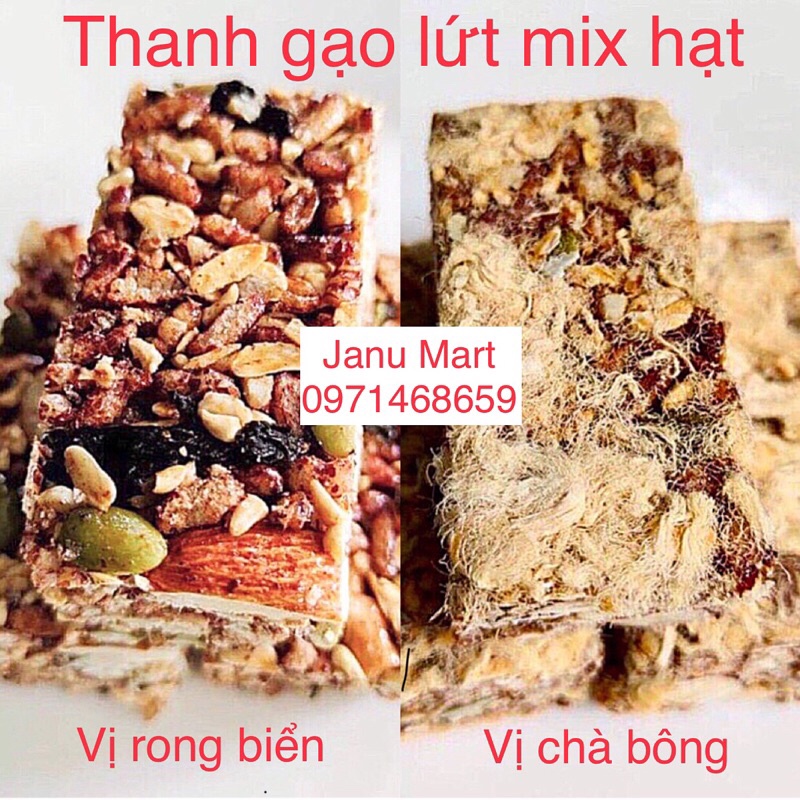 Thanh Gạo Lứt Rong Biển Mix Hạt dinh dưỡng