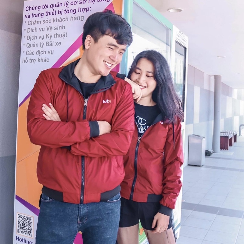 Áo khoác Tubi 2 Mặt Nón Rời Nhiều Màu