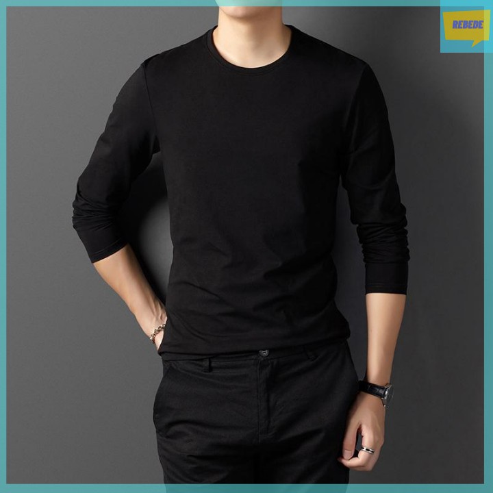 Áo thu đông nam dài tay VERATINO, chất cotton co giãn cao cấp, áo gữ nhiệt cơ thể, áo dáng ôm cao cấp | BigBuy360 - bigbuy360.vn