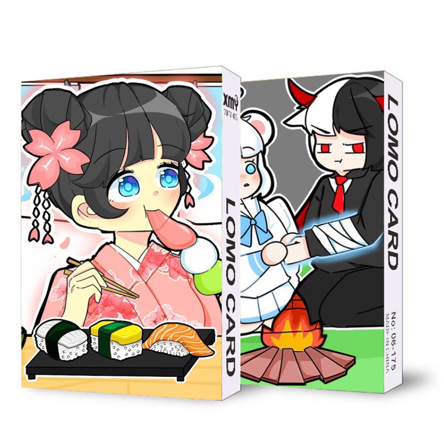 Ảnh lomo IN HÌNH Hệ thống tự cứu của nhân vật phản diện 30 tấm anime chibi