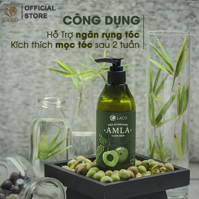 Dầu Xả Siêu Mềm Mượt, Ngăn Rụng Tóc Và Kích Thích Mọc Tóc Laco Organic Amla 300ml - LAVAHA SHOP | BigBuy360 - bigbuy360.vn