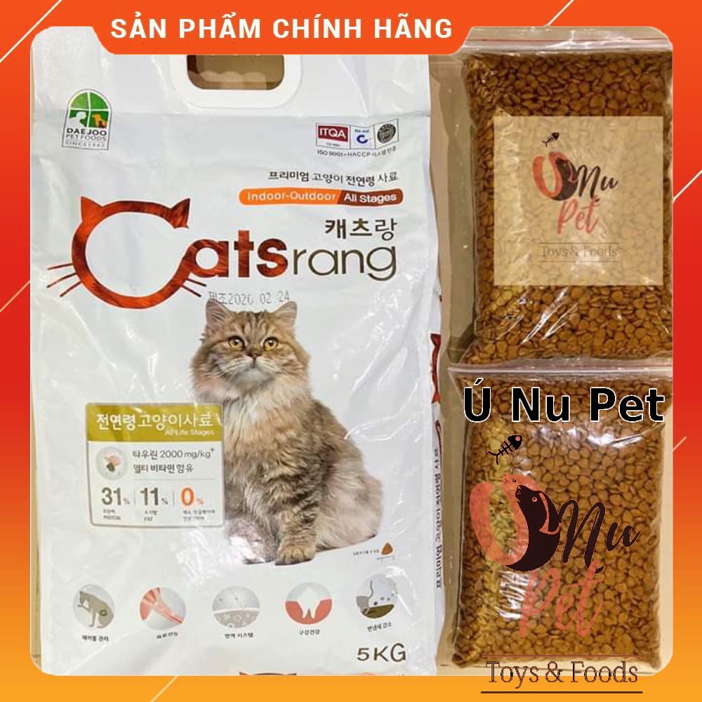 Thức ăn cho mèo hạt Catsrang bao 5 kg - Ú Nu Pet rẻ vô địch