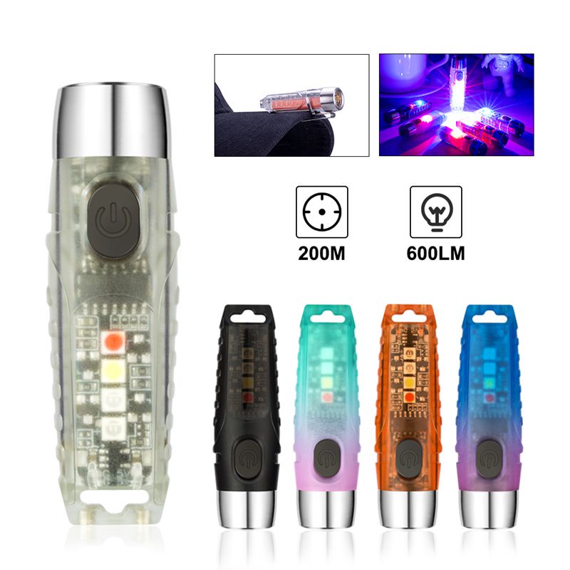 Đèn Pin Mini Siêu Sáng Chống Thấm Nước IP65 S12 Plus Có Thể Sạc Lại Bằng Cổng USB