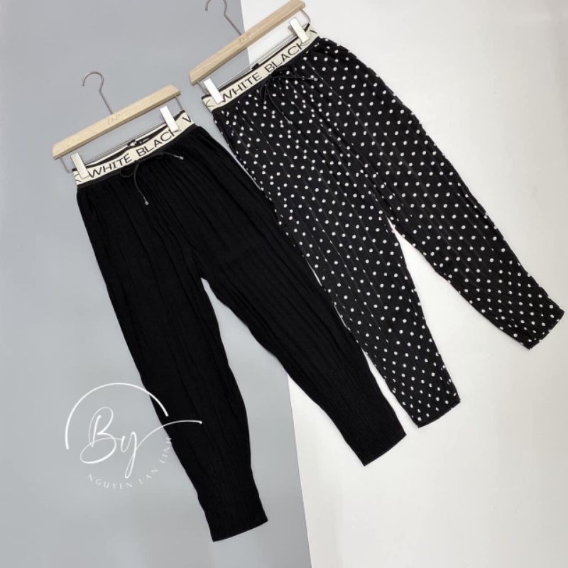 Quần bom nhăn cạp chữ hàng QCL1