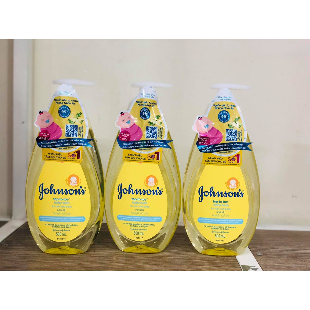 Sữa tắm Johnson'baby mẫu mới