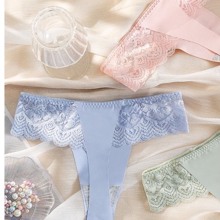 Quần Lót Lọt Khe Bằng Vải Lạnh Cho Nữ Giới Có Size XL-L-M, 75-40kg IL099-6162