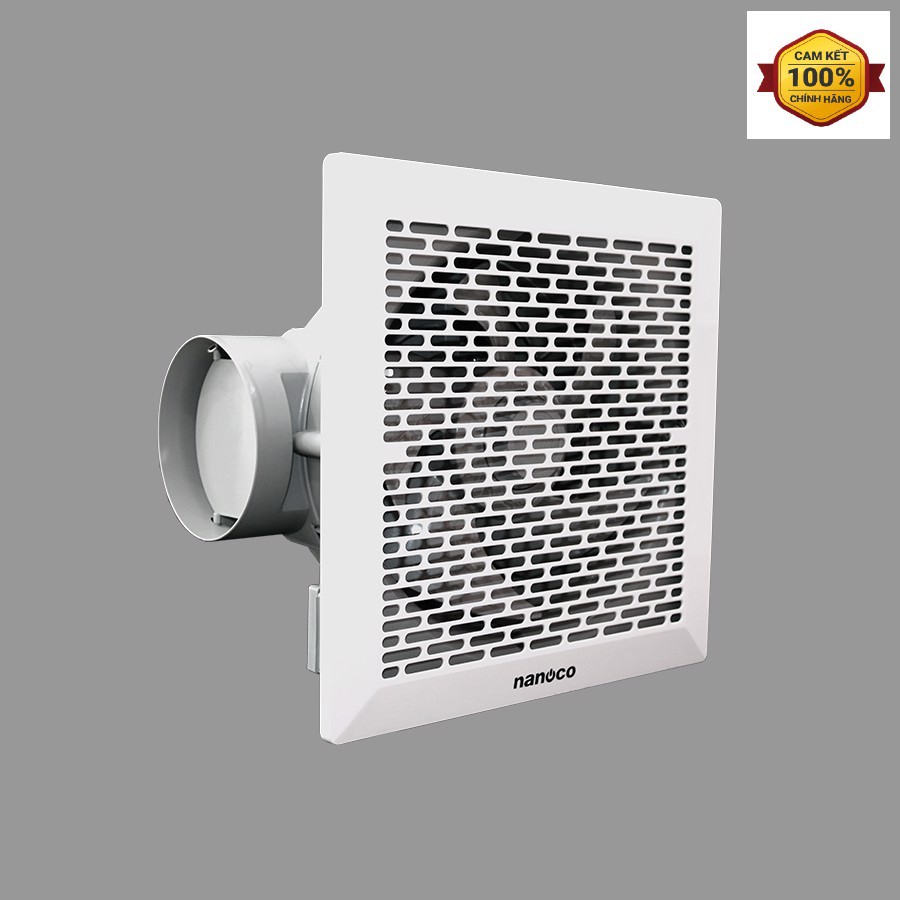 Quạt hút gắn tường Nanoco có ống NCV1520- C (15cm), NCV2020-C (20cm)