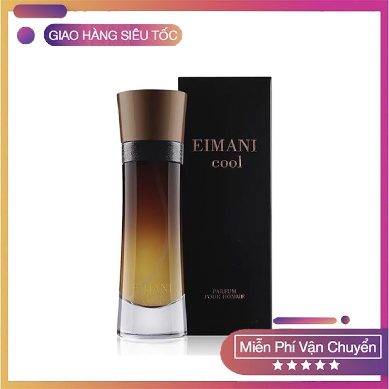 Nước hoa nam EIMANI Hương Liệu Pháp 100ml Lưu hương 8-10h xuất khẩu tặng kèm nước hoa hãng 5ml