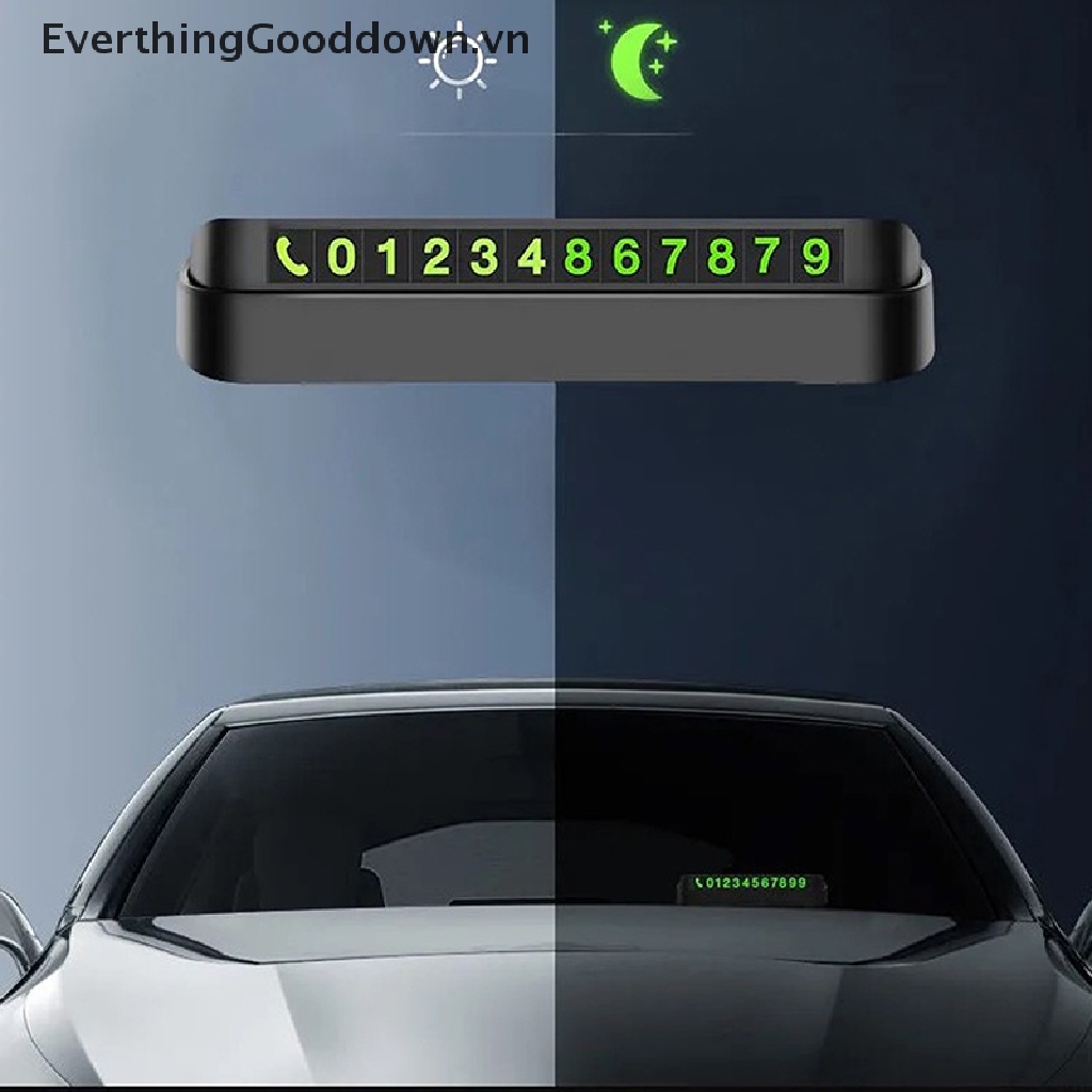 Bộ Thẻ Đậu Xe Hiển Thị Số Điện Thoại 13x2.5cm