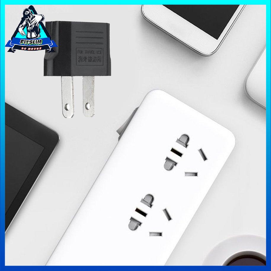 Bộ chuyển đổi Sạc đa năng EU sang Hoa Kỳ Bộ chuyển đổi nguồn AC Du lịch Bộ chuyển đổi màu đen [8/3]