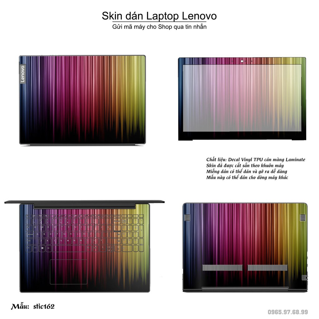 Skin dán Laptop Lenovo in hình Hoa văn sticker nhiều mẫu 27 (inbox mã máy cho Shop)