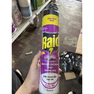  Bình xịt côn trùng Raid-không mùi 660ml