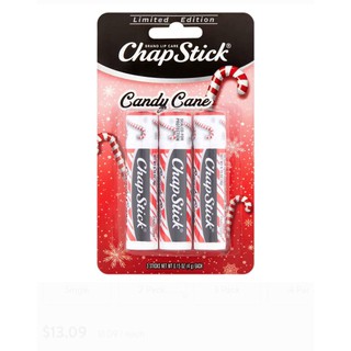 {Liên hệ trước khi đặt} Son dưỡng môi Chapstick candy cane (set 3 thỏi)