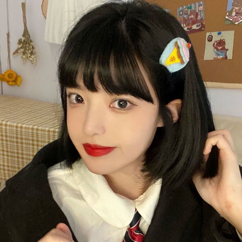 Bộ Tóc Giả Ngắn Xoăn Tự Nhiên Kiểu Nhật Bản Dễ Thương Thời Trang Mùa Hè Cho Nữ