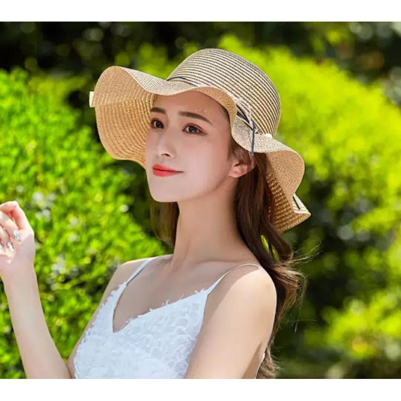 Nón rộng vành đi biển chống nắng Mũ rộng vành đi biển fedora