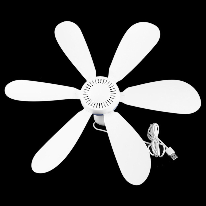 Quạt Trần Di Động 16 5inch Với 6 Cánh 5W USB Cho Văn Phòng / Phòng Ngủ
