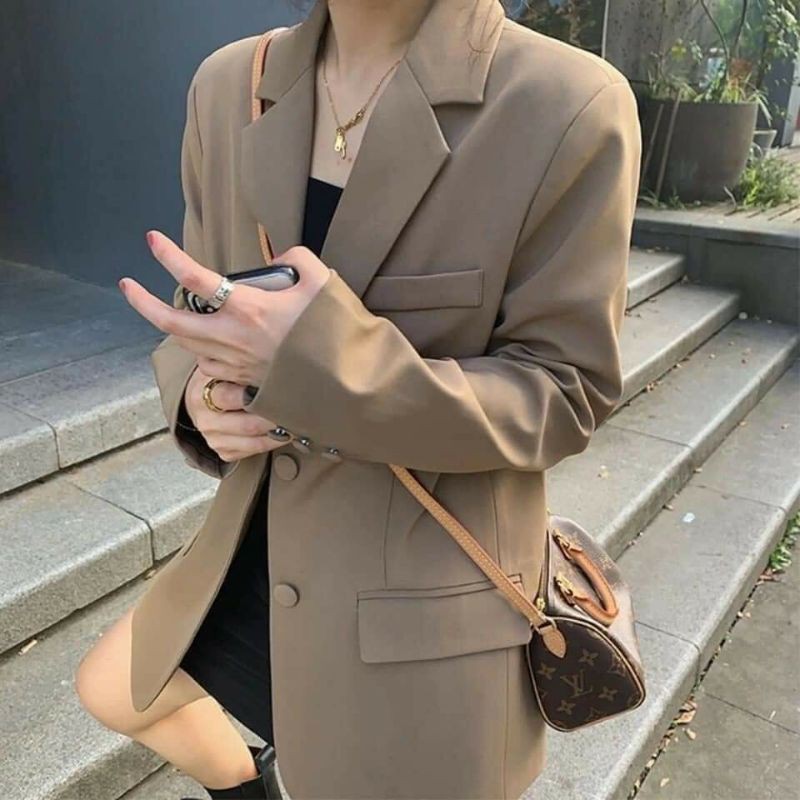 Áo khoác blazer dáng rộng mùa hè phong cách HIPHOP STREETWEAR | Áo vest phủ mông form rộng phù hợp đi chơi, đi làm