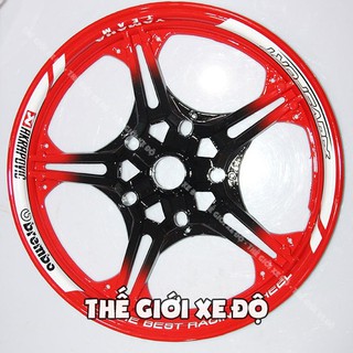 Bộ ốp mâm Ex 150 đỏ đen - 000644