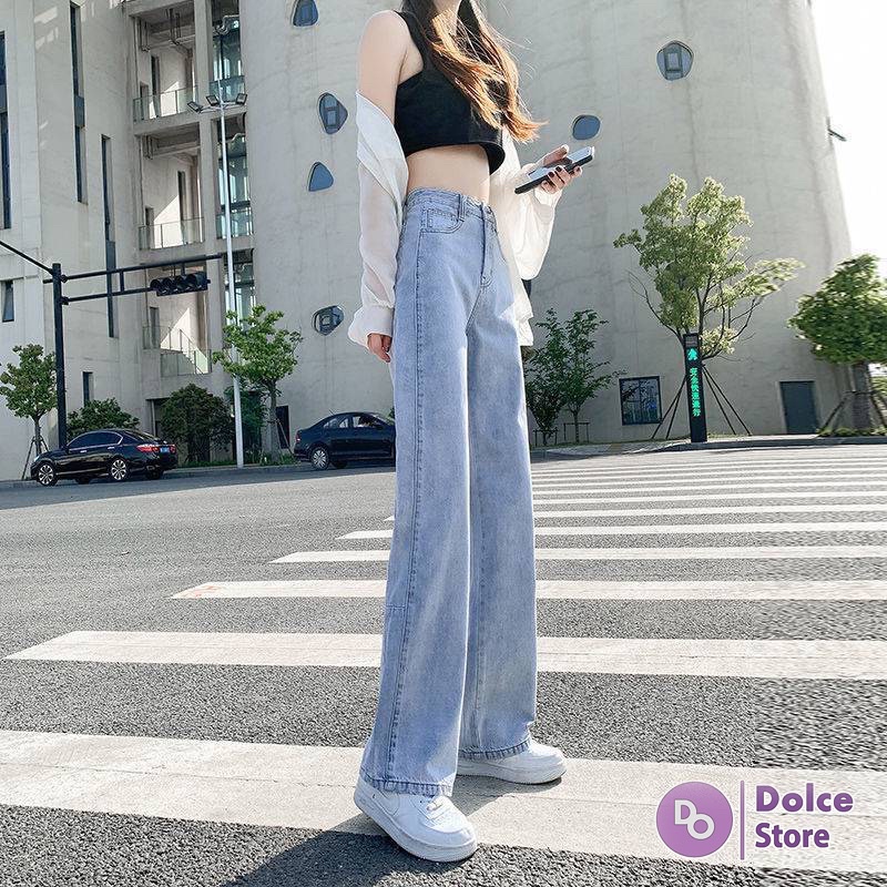 Quần Jean nữ cạp cao phong cách Hàn Quốc - DOLCE 3132