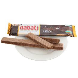 Bánh Sôcôla (Dạng Xốp) Richoco Nabati Chocolate Cream Wafer (Hộp 20 thanh x 16g)