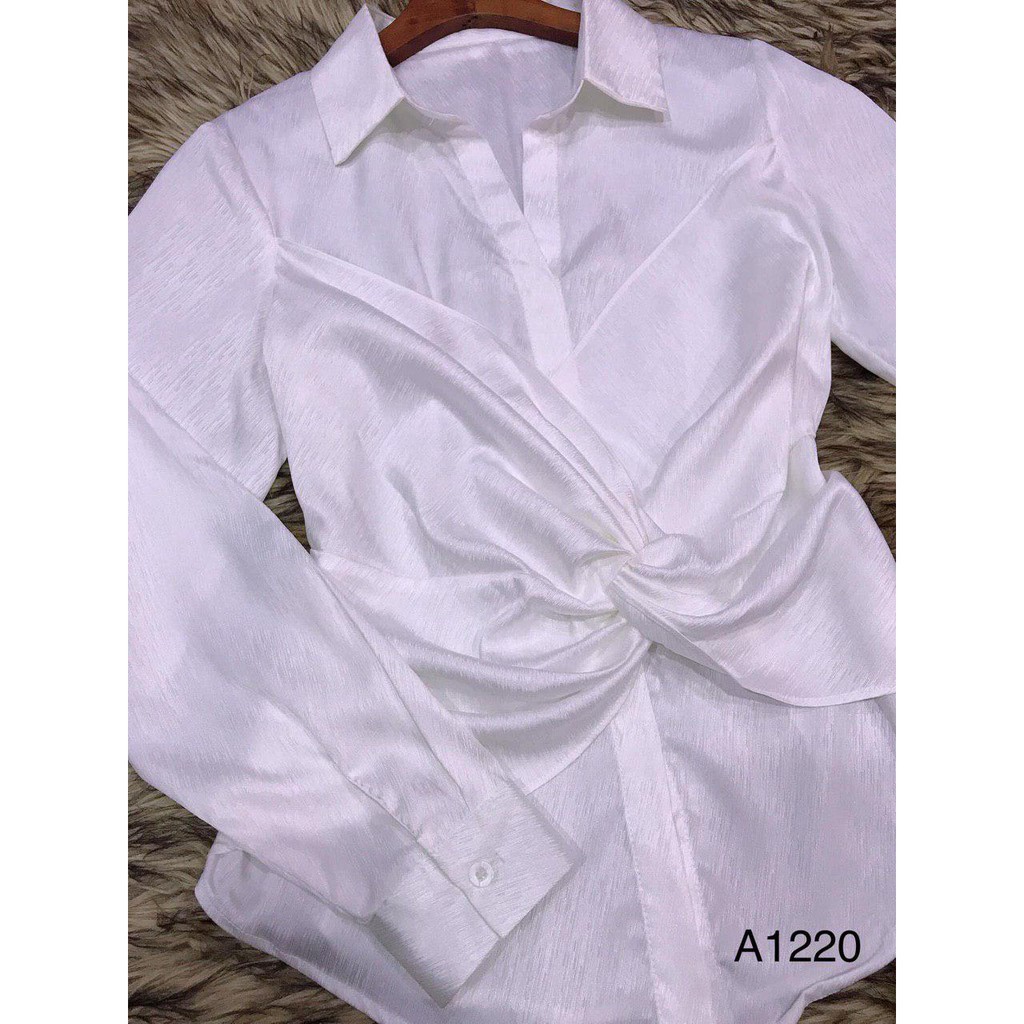 [ xả kho ] MiD Set bộ áo sơ mi xoắn eo và chân váy xòe S1220 Mie Design kèm ảnh thật