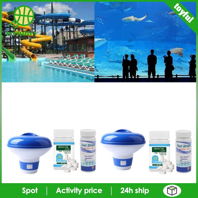 Set 3 Hộp Clo Nổi 100g Chuyên Dụng Cho Bể bơi