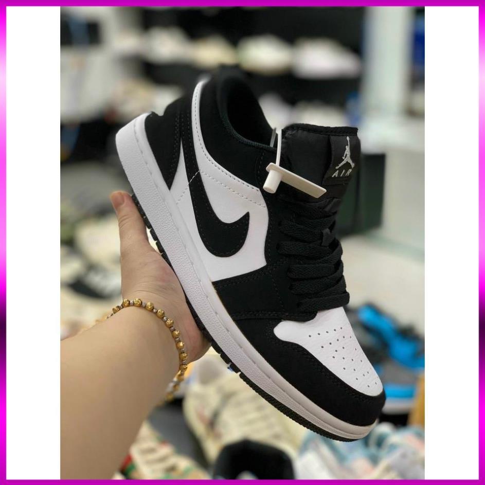 [FREE SHIP] Giày 𝐉𝐨𝐫𝐝𝐚𝐧 1 low Panda màu đen trắng nam nữ, Giày sneaker JD 1 Panda cổ thấp bản đẹp 2022