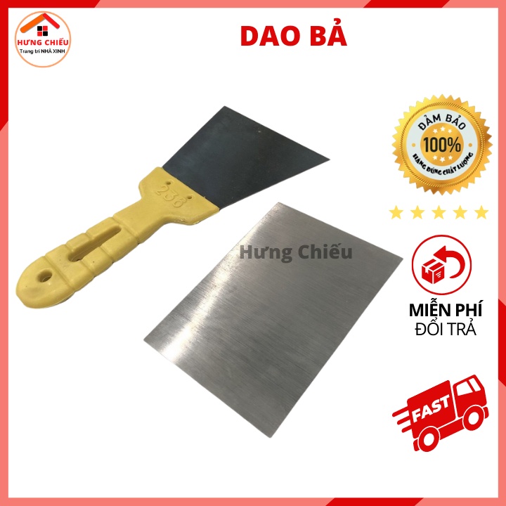 Dao bả matit bản to quết keo sữa dán thảm nhựa simili trải sàn