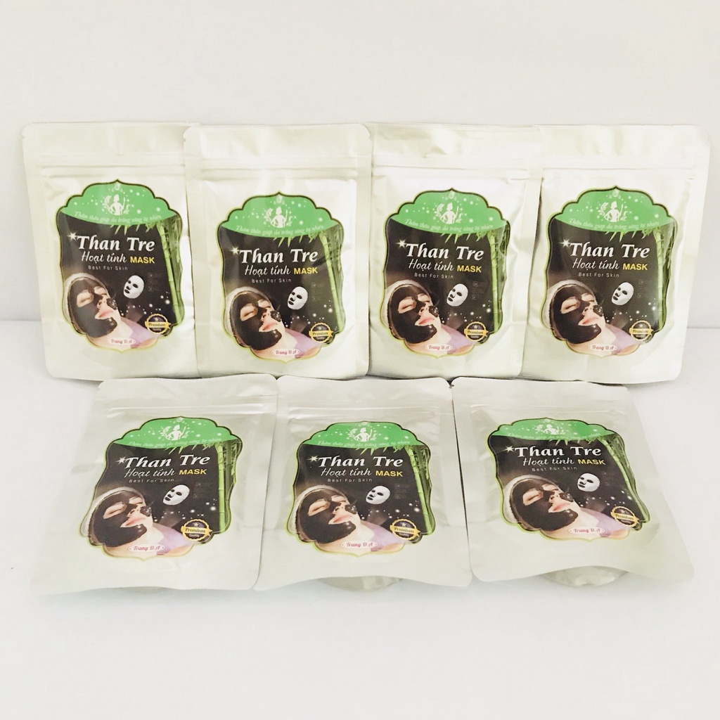 Mặt nạ than tre hút bỏ bã nhờn thải độc chì sáng da mờ thâm - MTT