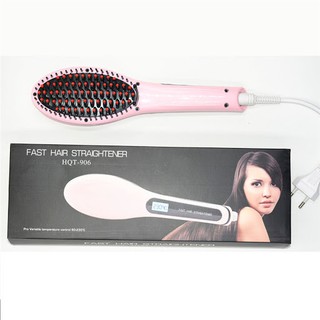 Lược điện duỗi thẳng tóc siêu tốc massage da đầu HQT-906❤️❤️