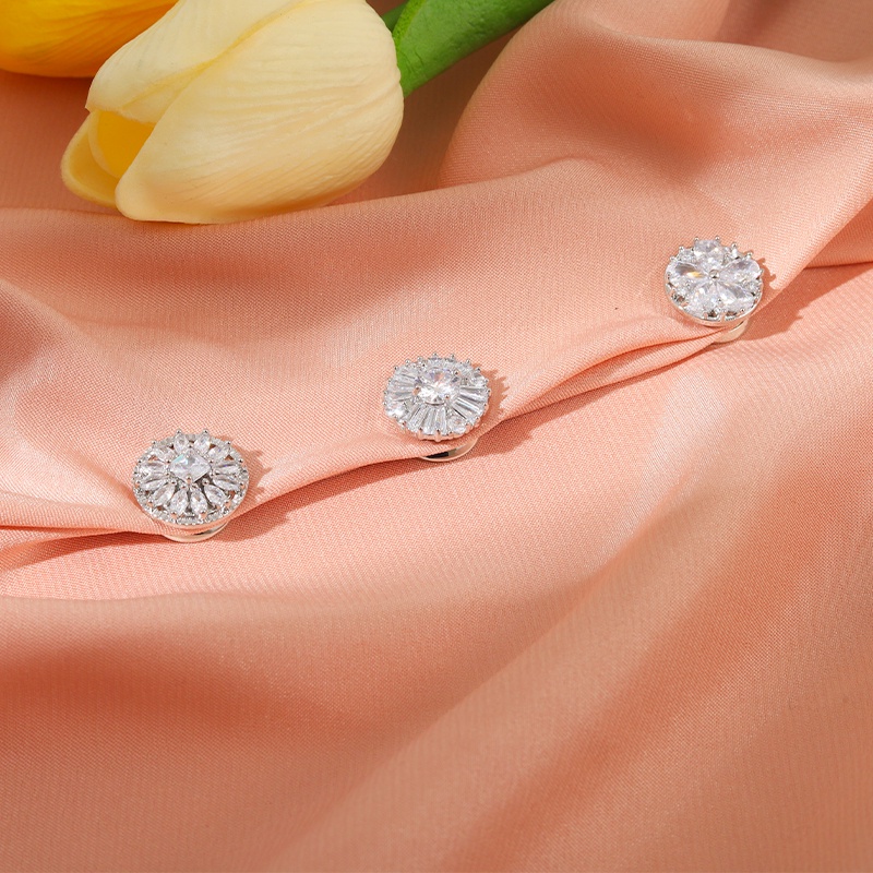 Ghim Cài Áo Hình Hoa Đính Đá Thời Trang Cho Nữ