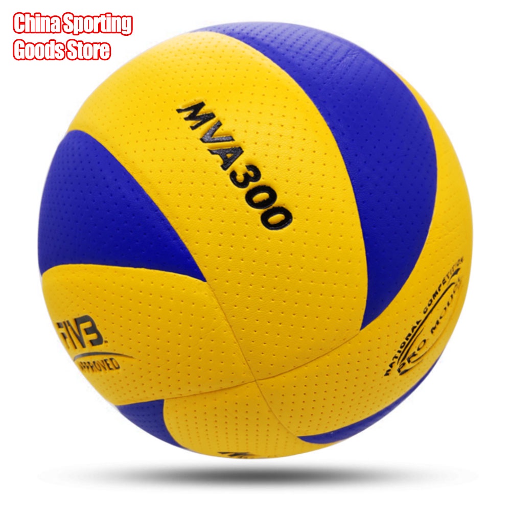 Quả Bóng Chuyền Chuyên Nghiệp Mikasa MVA300 Bằng Da Cao Cấp
