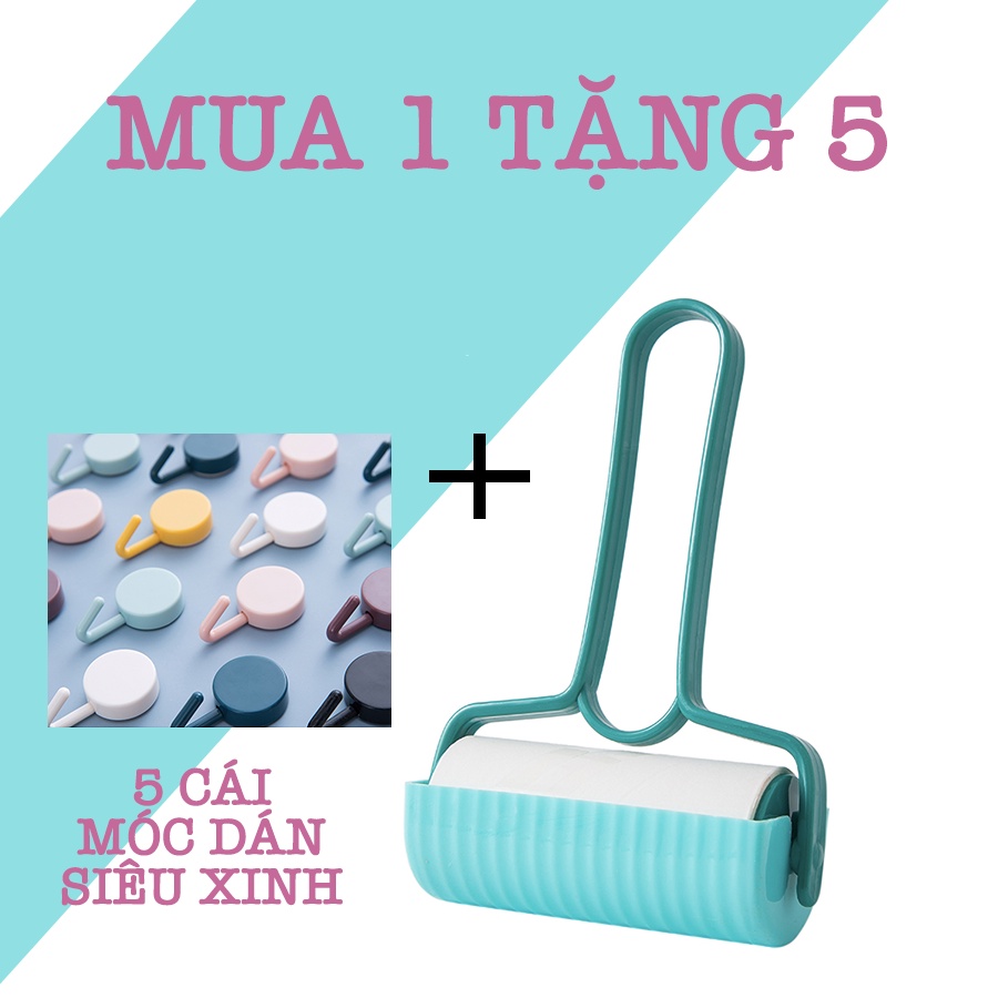 [MUA 1 TẶNG 5] Cây Lăn Bụi Làm Sạch Quần Áo, Lông Chó Mèo, Ga Giường, Sofa Có Nắp Che Nhiều Màu Độc Lạ K02_A504