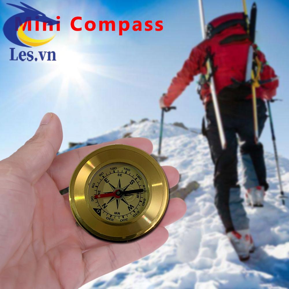 La Bàn Định Vị Mini Bằng Đồng Thau Mang Đi Du Lịch Tiện Dụng