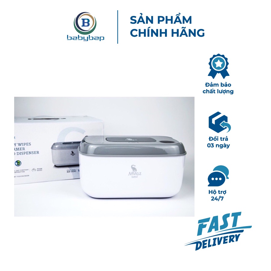 Máy Làm Nóng Khăn Ướt Tự Động Moaz BéBé MB-008