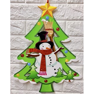 Hình dán trang trí cây thông noel