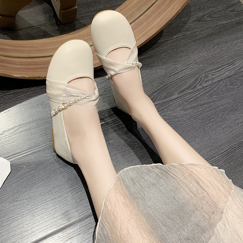 Giày búp bê IELGY đế bằng hợp thời trang cho nữ