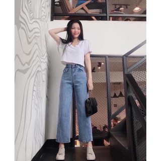 Bán sỉ quần bò xuông nắp túi