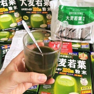 Bột mầm lúa mạch Barley Grass mua tại siêu thị Nhật