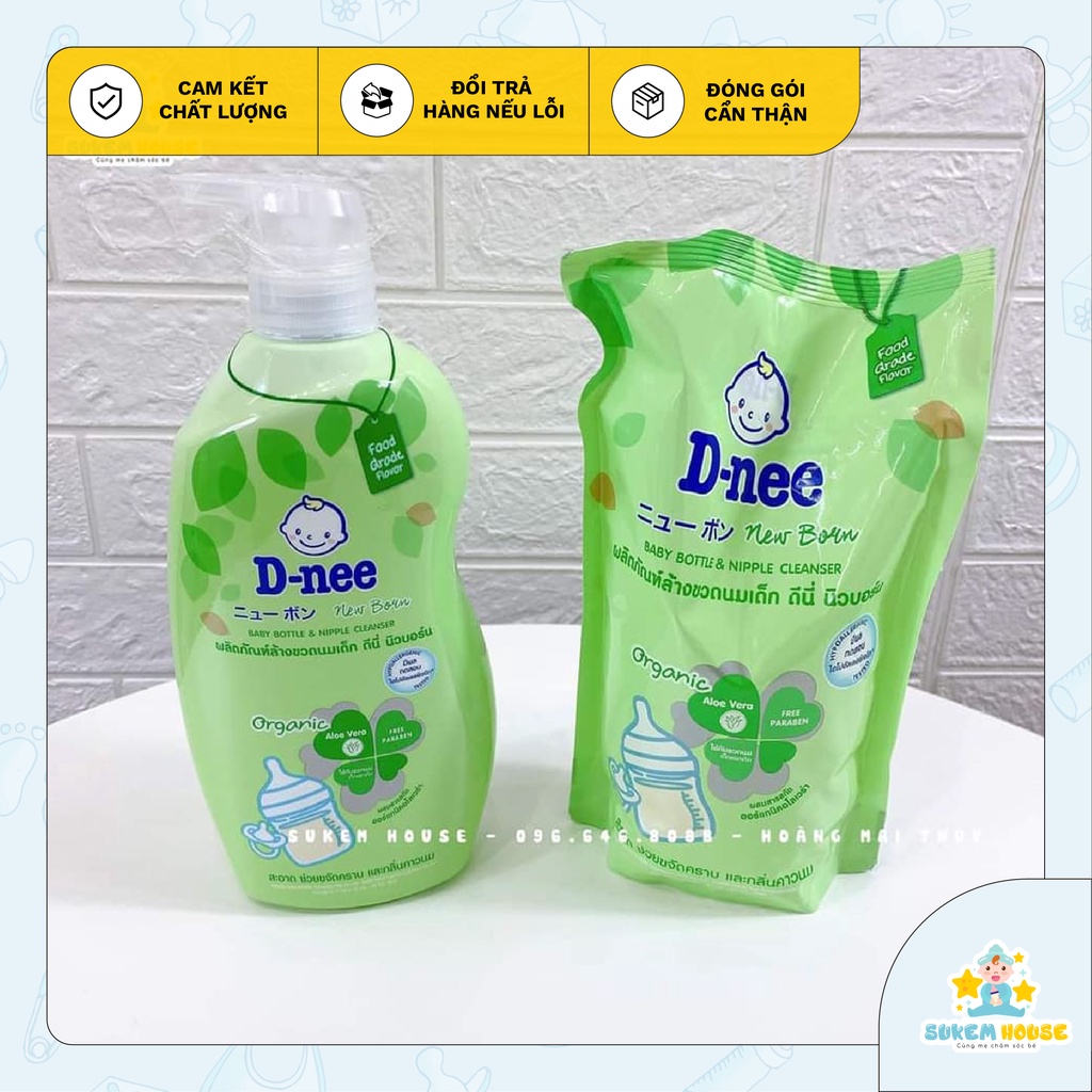 Nước rửa bình sữa và rau quả D-nee Chai/ túi