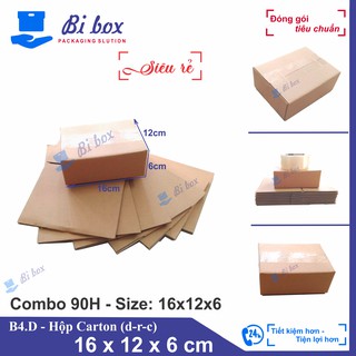 Combo 90 Thùng Carton 16x12x6 - Thùng Carton giá rẻ