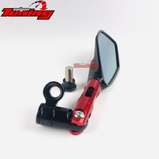 Kính ( gương) trái chiếu hậu - Màu đỏ Red SaigonTuning
